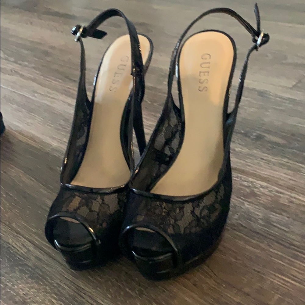 Guess platform heels